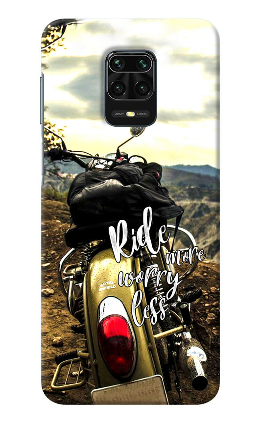 Ride More Worry Less Redmi Note 9 Pro/Pro Max Back Cover