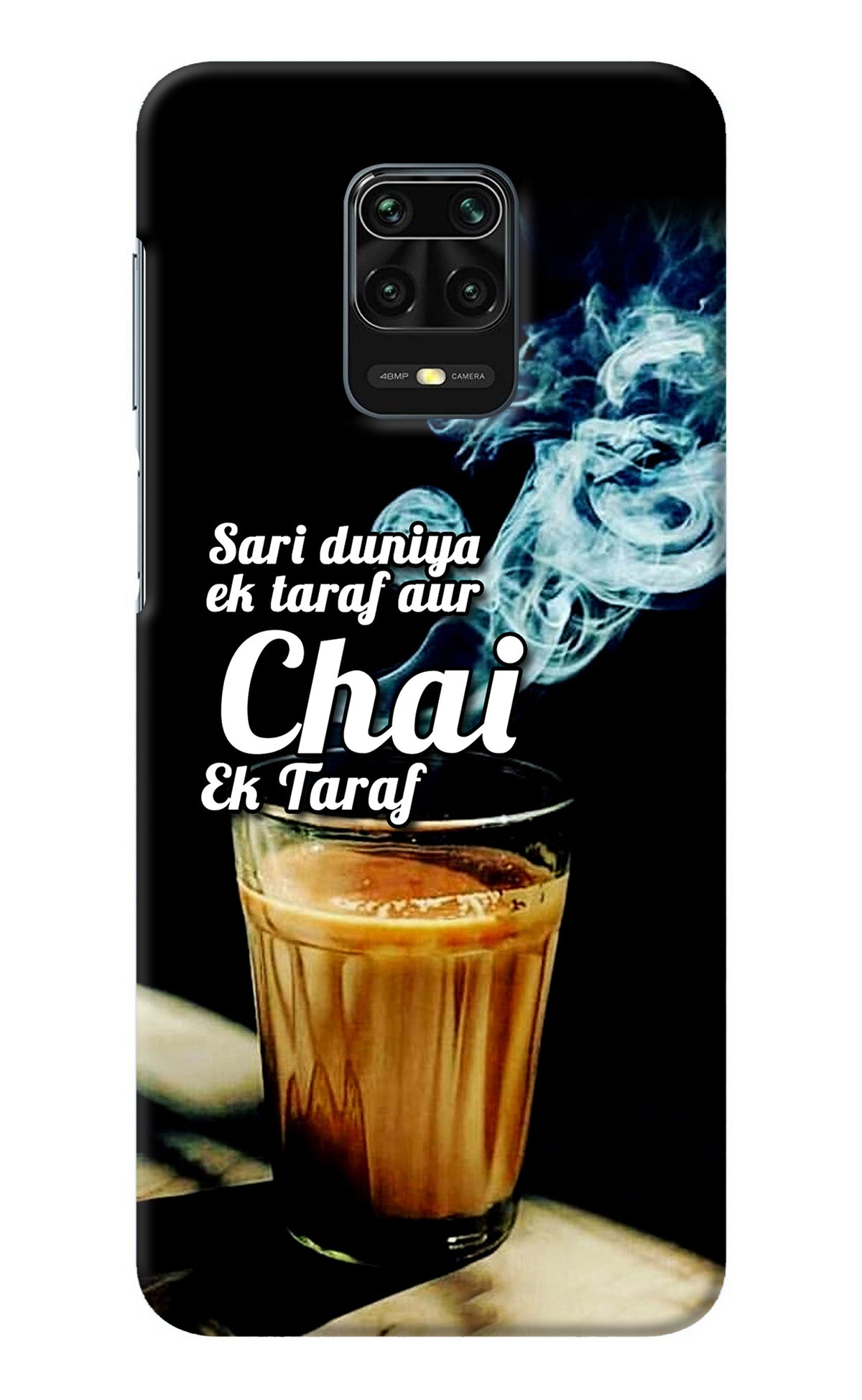 Chai Ek Taraf Quote Redmi Note 9 Pro/Pro Max Back Cover