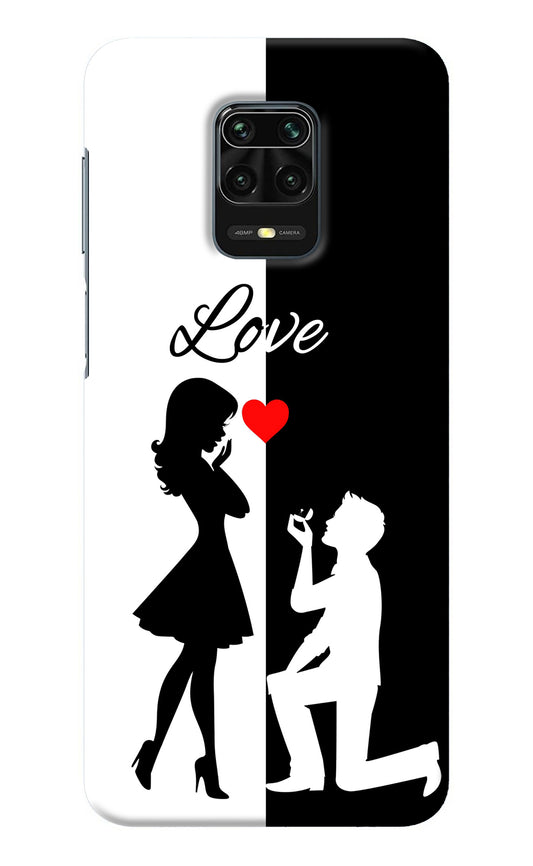 Love Propose Black And White Redmi Note 9 Pro/Pro Max Back Cover