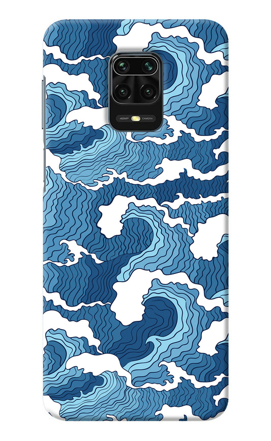 Blue Waves Redmi Note 9 Pro/Pro Max Back Cover