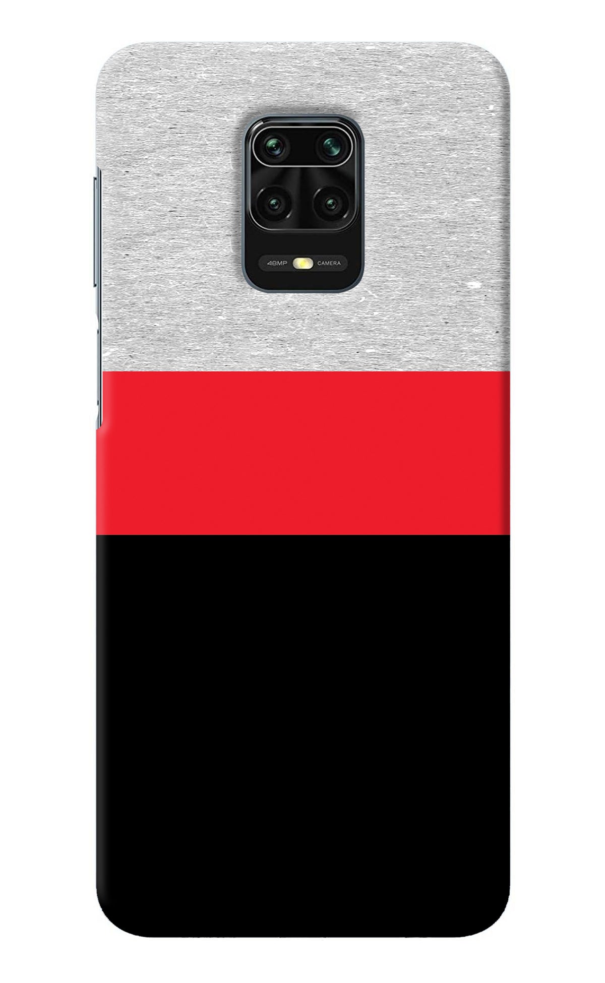 Tri Color Pattern Redmi Note 9 Pro/Pro Max Back Cover