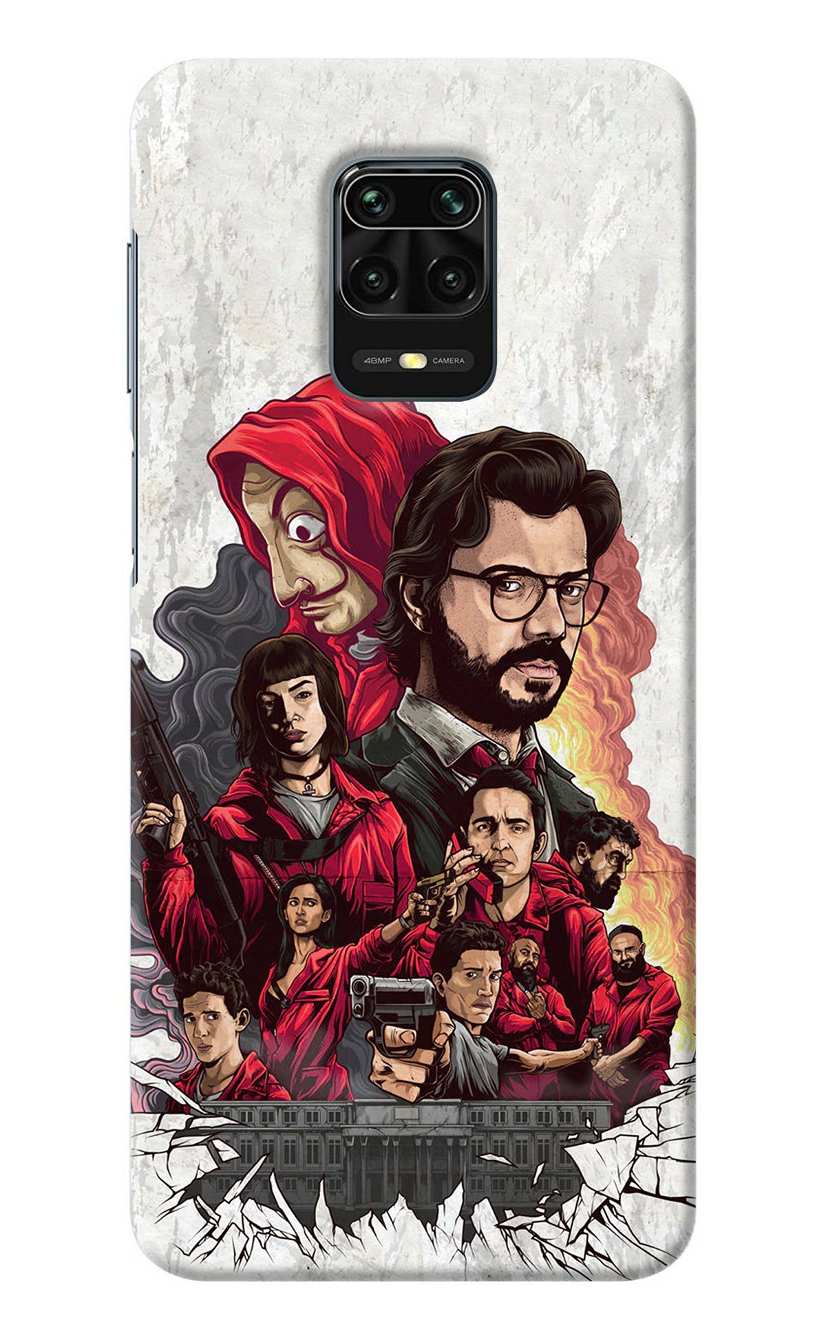 Money Heist Artwork Redmi Note 9 Pro/Pro Max Back Cover