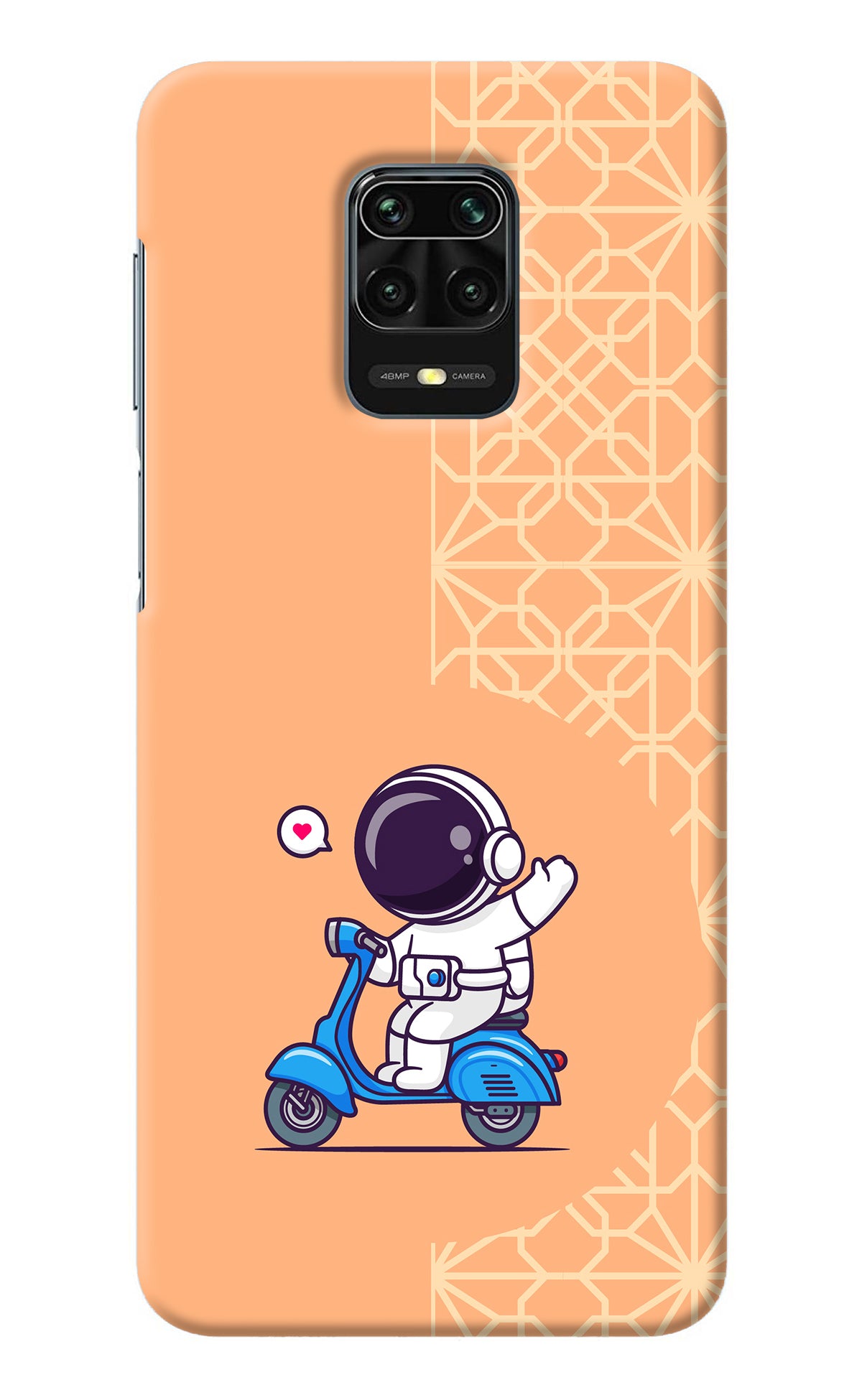 Cute Astronaut Riding Redmi Note 9 Pro/Pro Max Back Cover