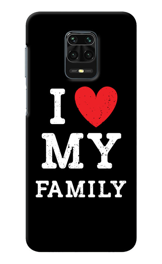 I Love My Family Redmi Note 9 Pro/Pro Max Back Cover