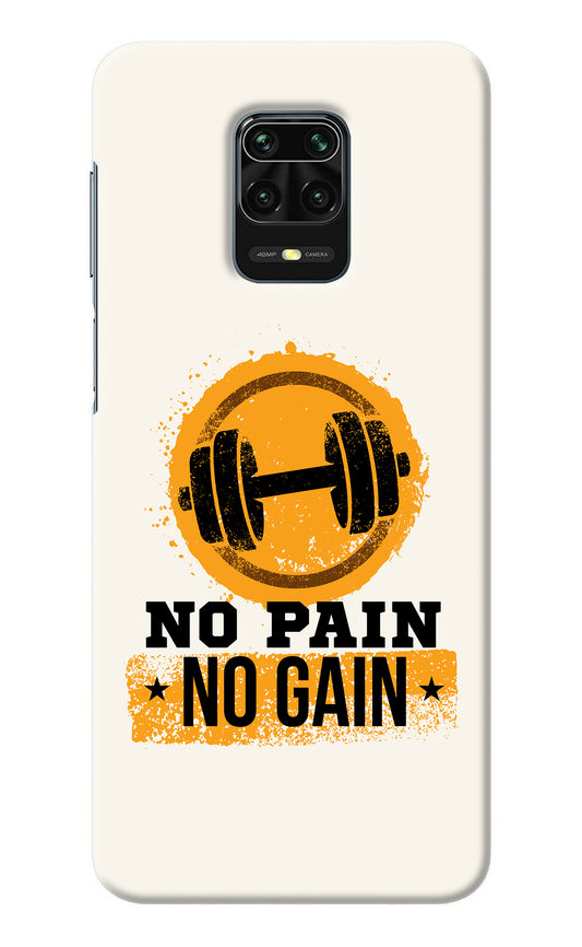 No Pain No Gain Redmi Note 9 Pro/Pro Max Back Cover