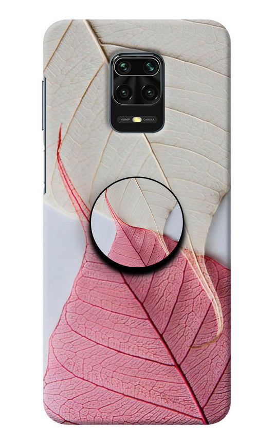 White Pink Leaf Redmi Note 9 Pro/Pro Max Pop Case