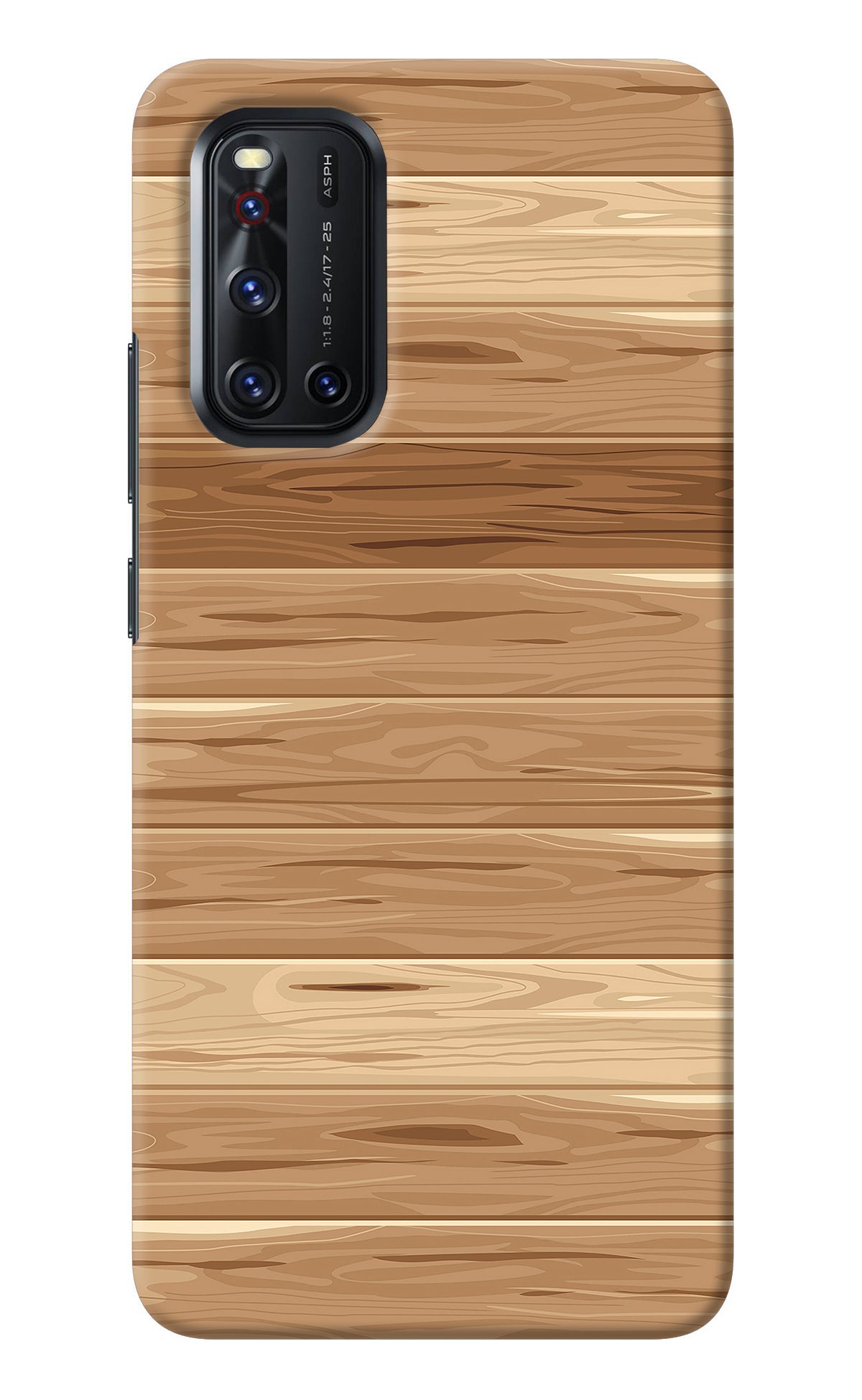 Wooden Vector Vivo V19 Back Cover