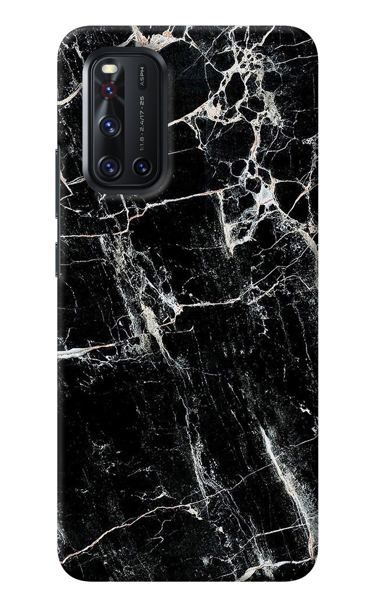 Black Marble Texture Vivo V19 Back Cover