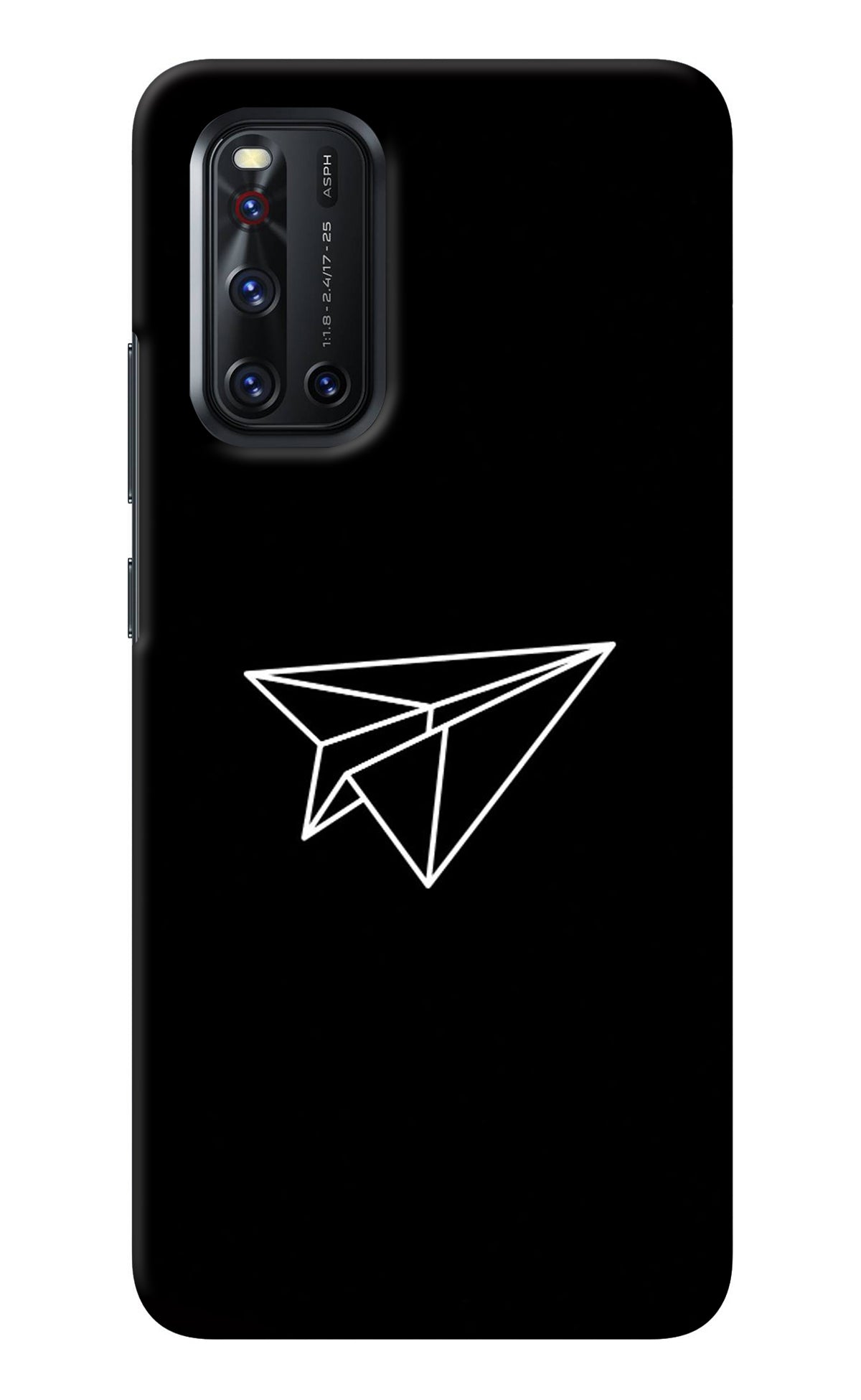 Paper Plane White Vivo V19 Back Cover