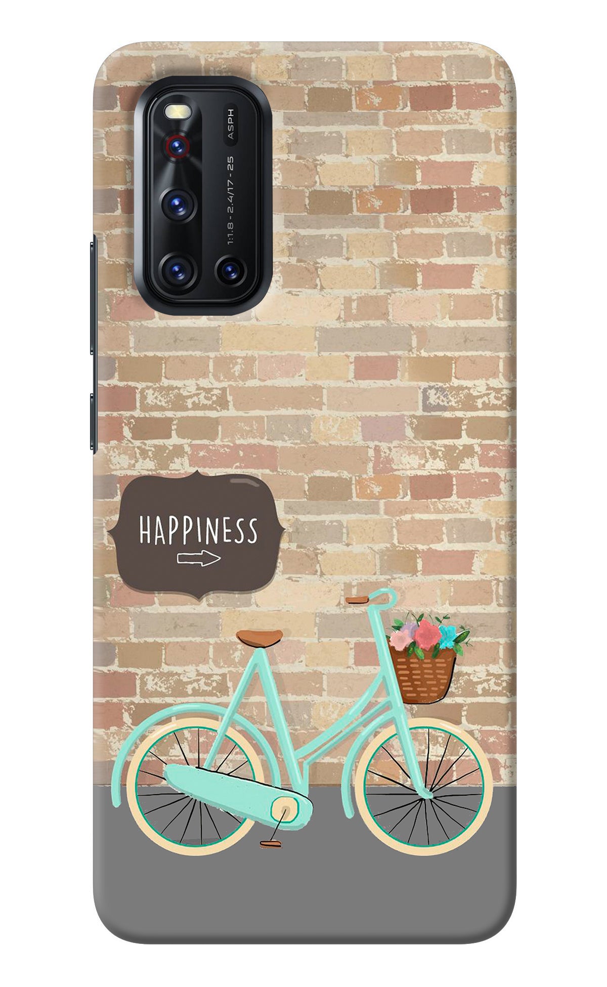 Happiness Artwork Vivo V19 Back Cover