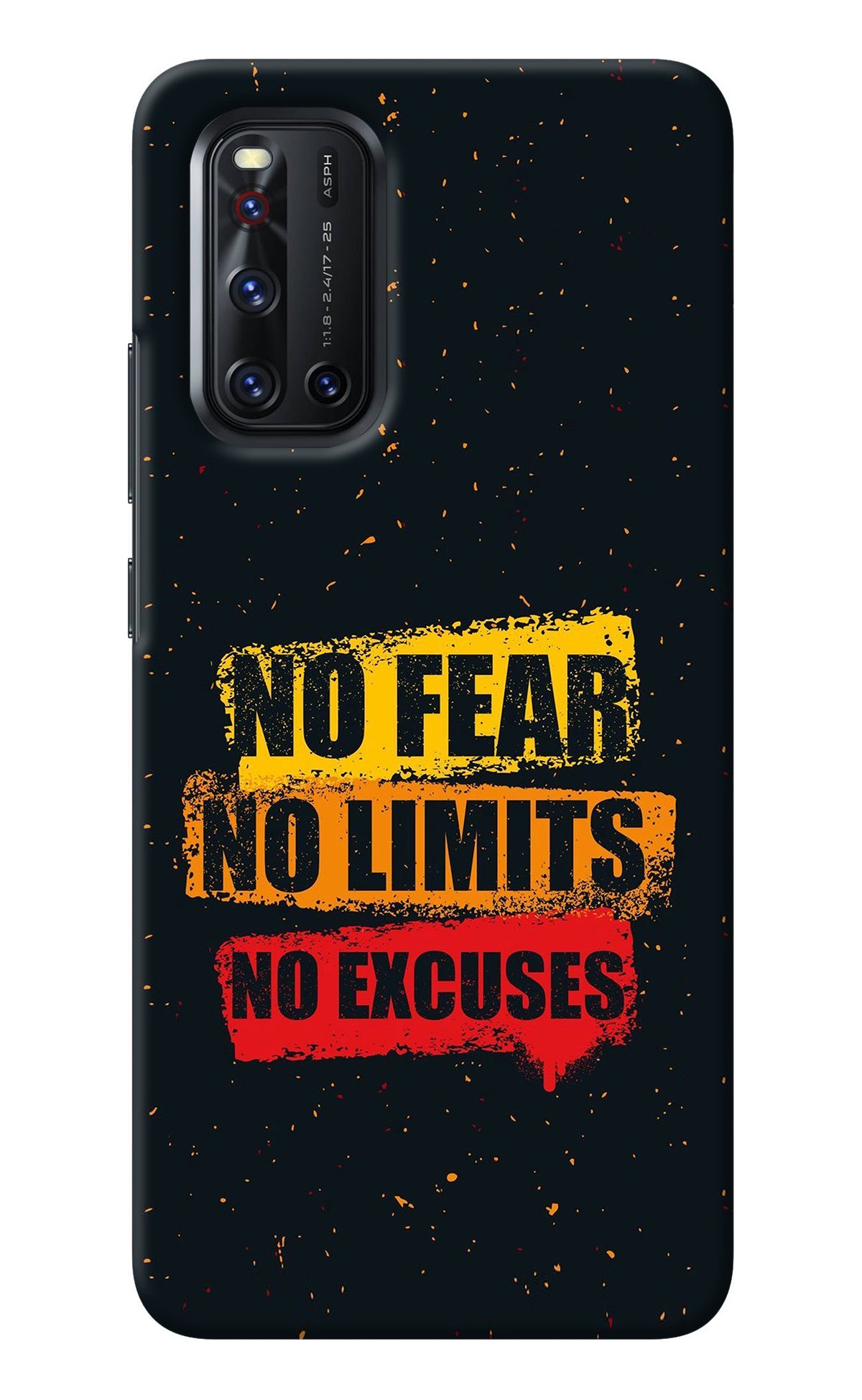 No Fear No Limits No Excuse Vivo V19 Back Cover