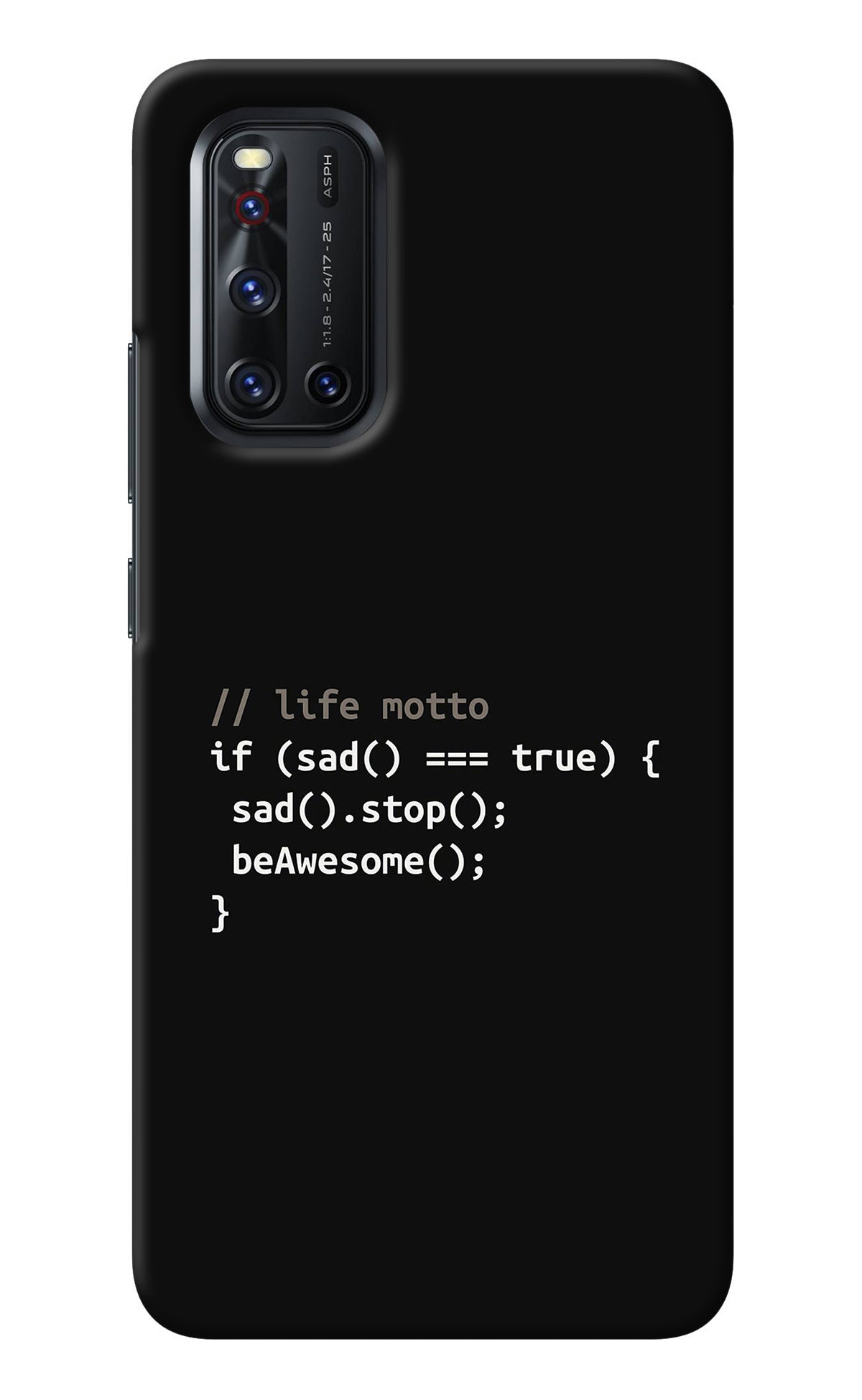 Life Motto Code Vivo V19 Back Cover