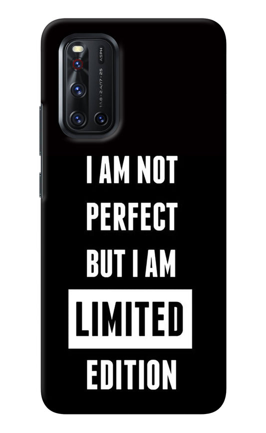 I Am Not Perfect But I Am Limited Edition Vivo V19 Back Cover