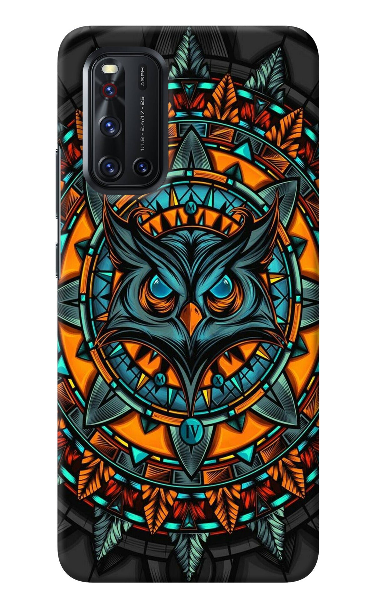 Angry Owl Art Vivo V19 Back Cover