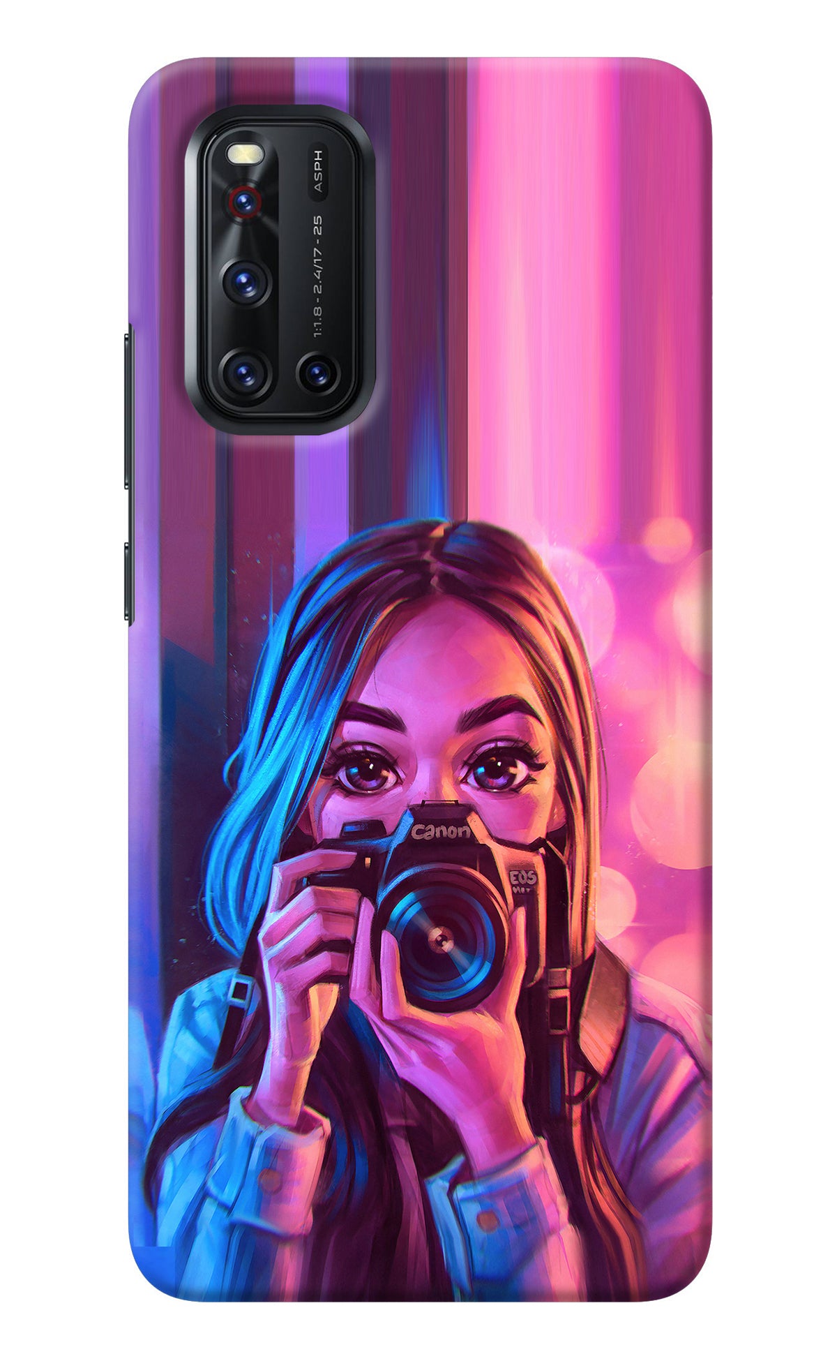 Girl Photographer Vivo V19 Back Cover