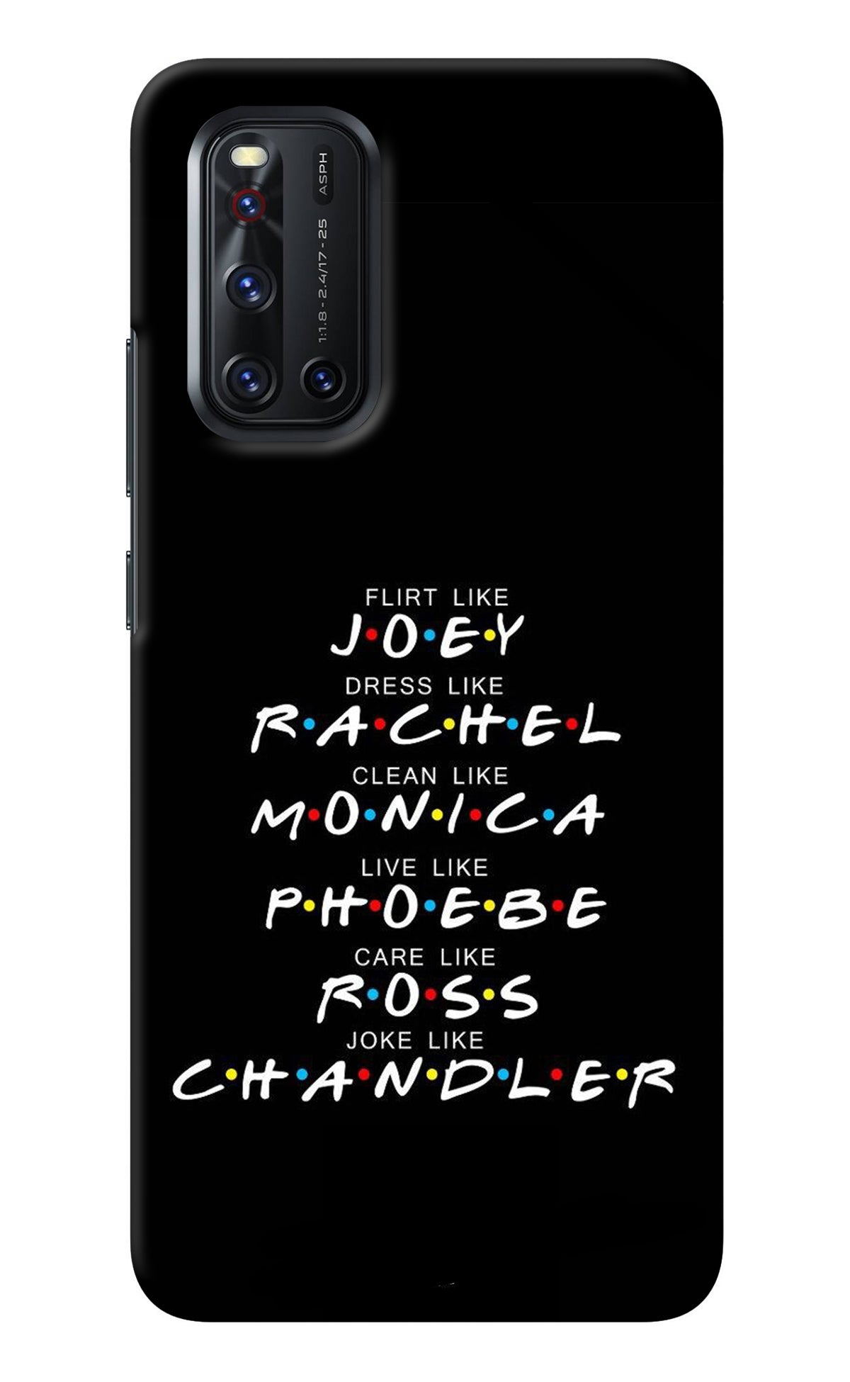 FRIENDS Character Vivo V19 Back Cover