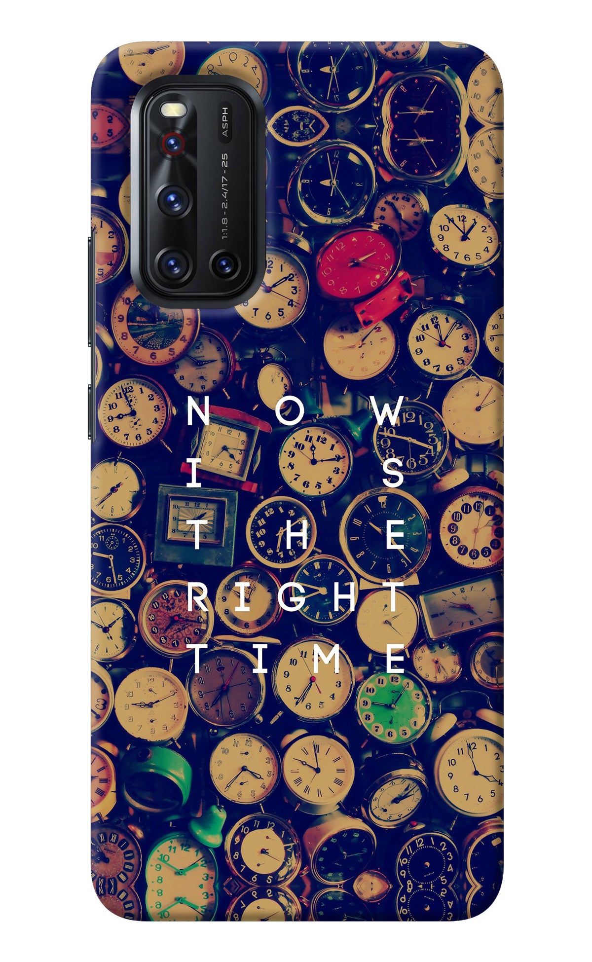 Now is the Right Time Quote Vivo V19 Back Cover