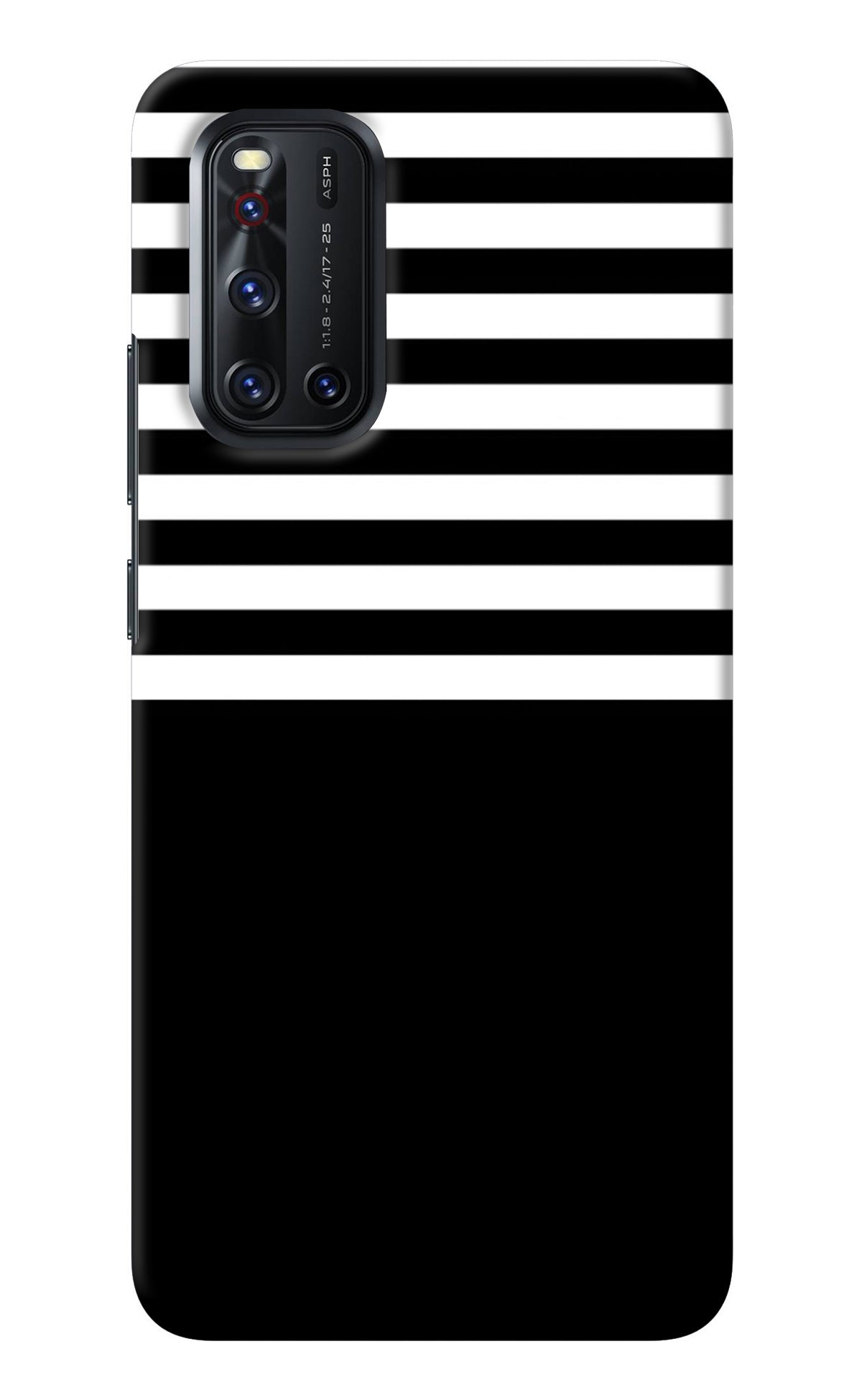 Black and White Print Vivo V19 Back Cover