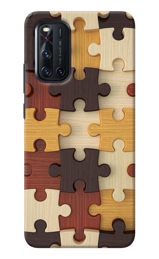 Wooden Puzzle Vivo V19 Back Cover