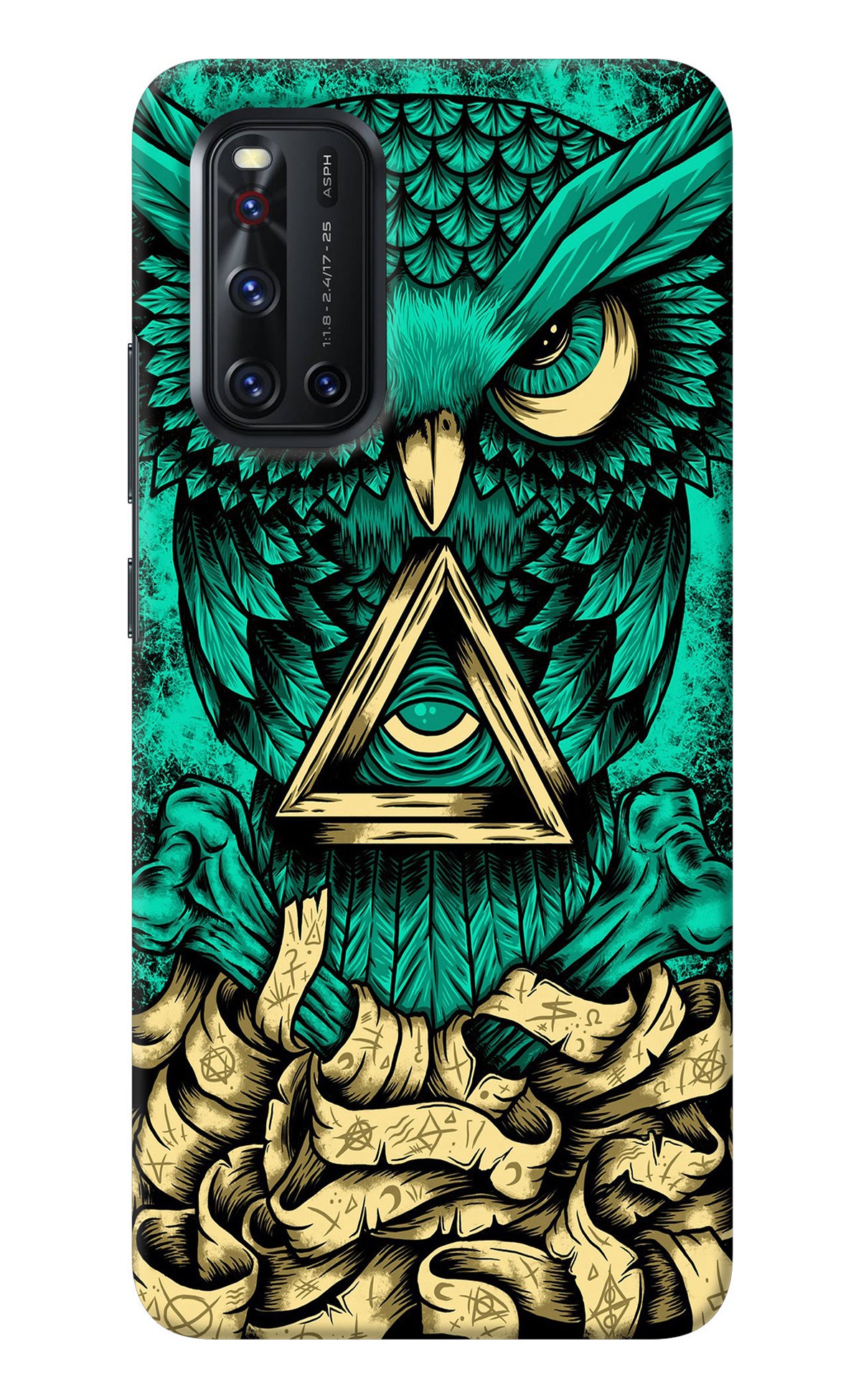 Green Owl Vivo V19 Back Cover