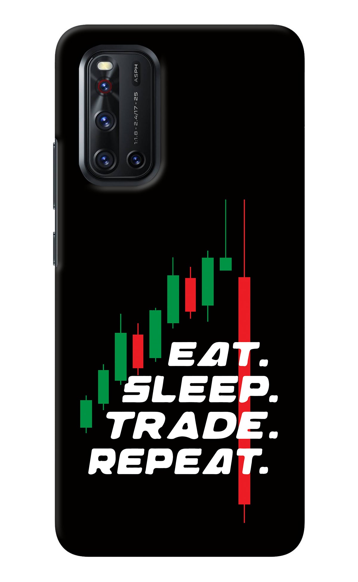 Eat Sleep Trade Repeat Vivo V19 Back Cover