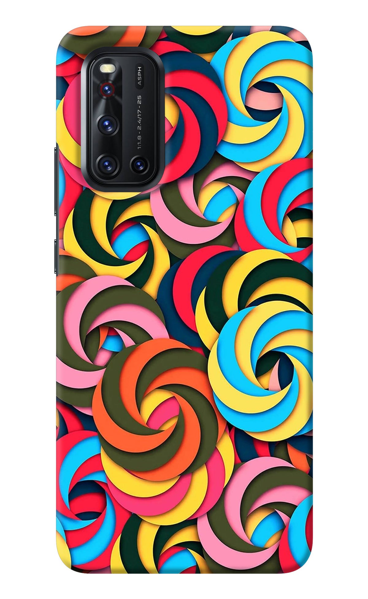 Spiral Pattern Vivo V19 Back Cover