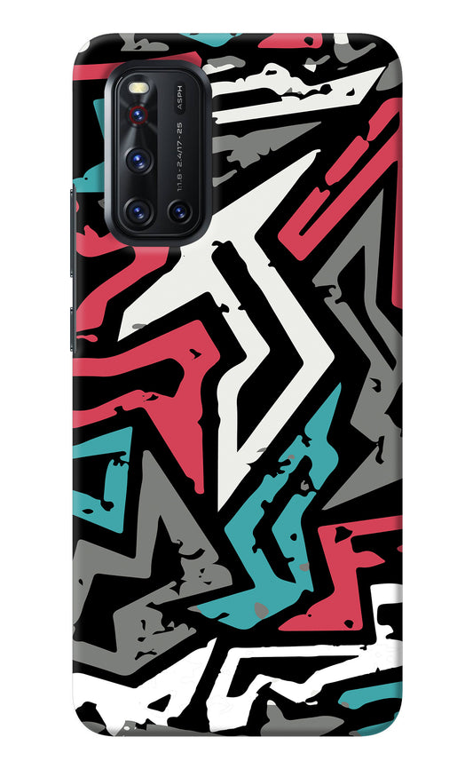 Geometric Graffiti Vivo V19 Back Cover