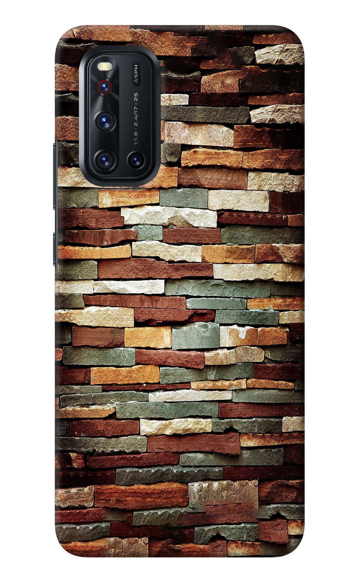 Bricks Pattern Vivo V19 Back Cover