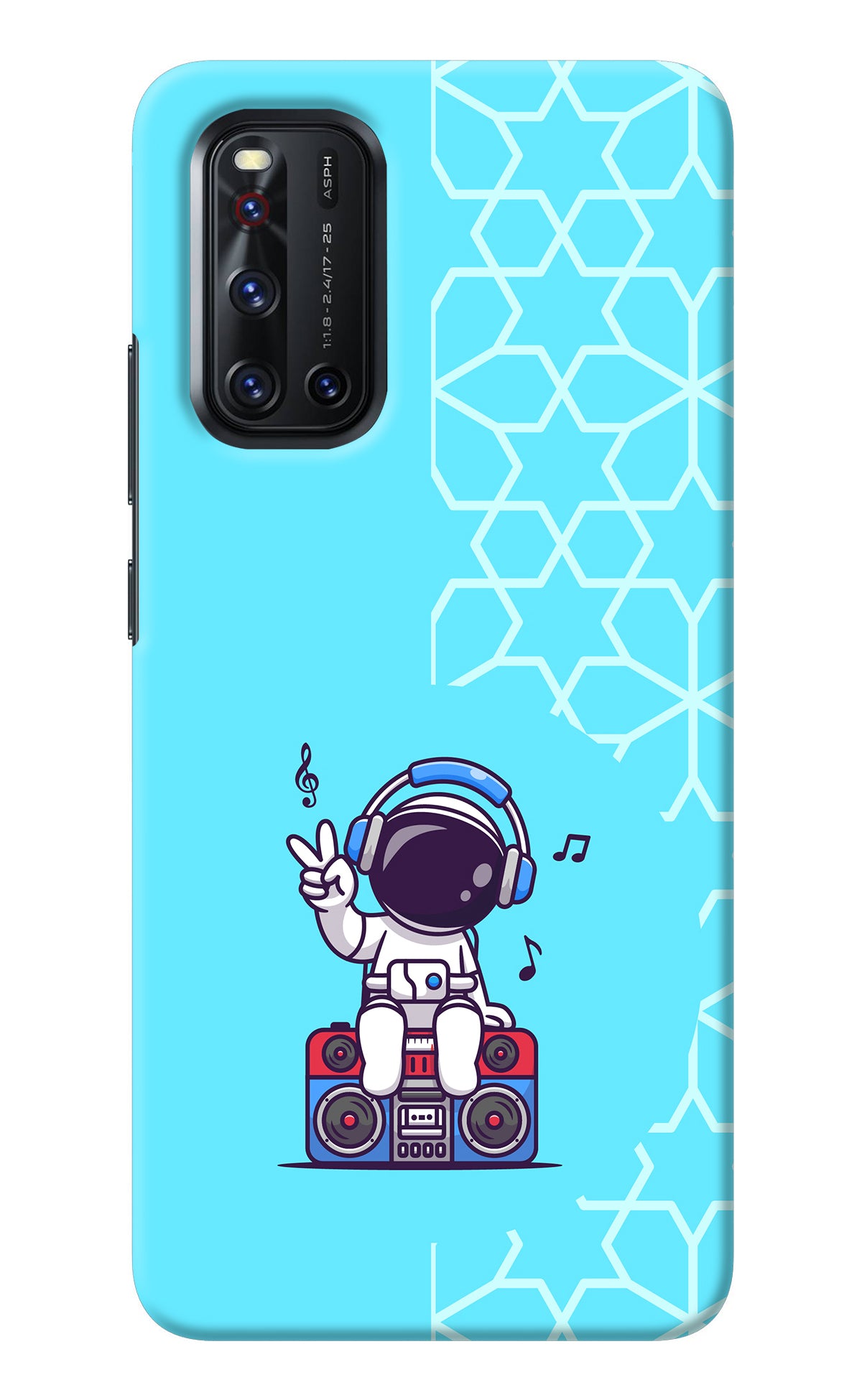 Cute Astronaut Chilling Vivo V19 Back Cover