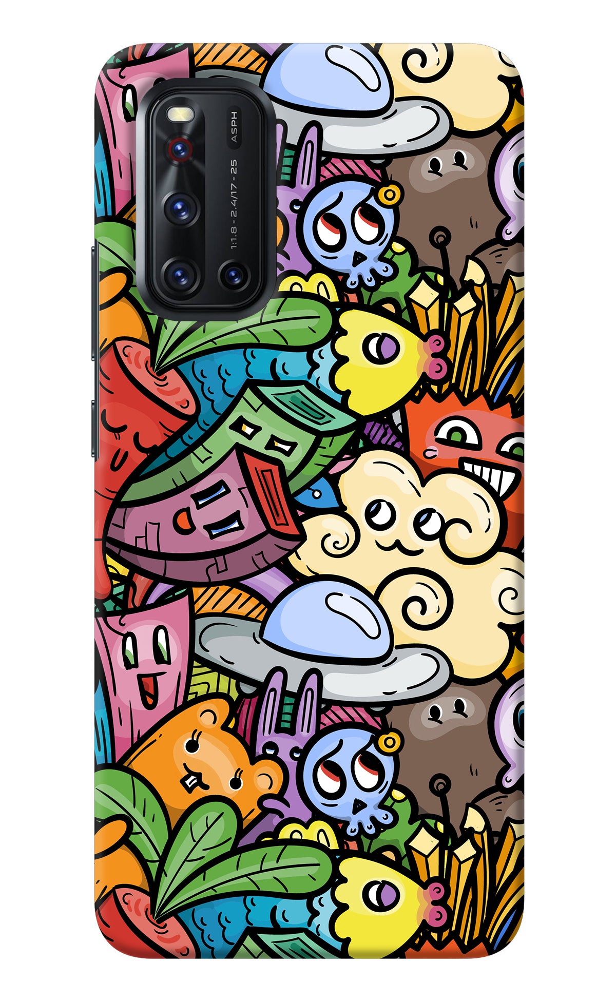 Veggie Doodle Vivo V19 Back Cover