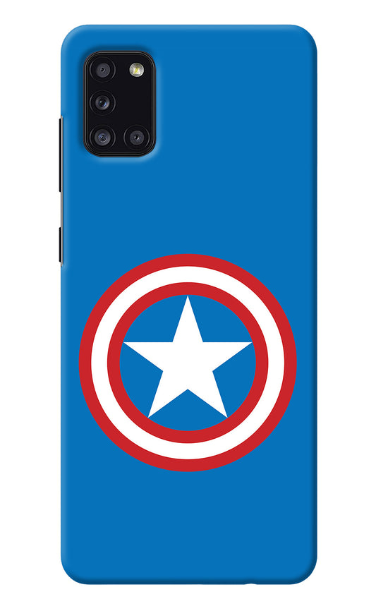 Captain America Logo Samsung A31 Back Cover