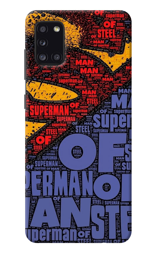 Superman Samsung A31 Back Cover