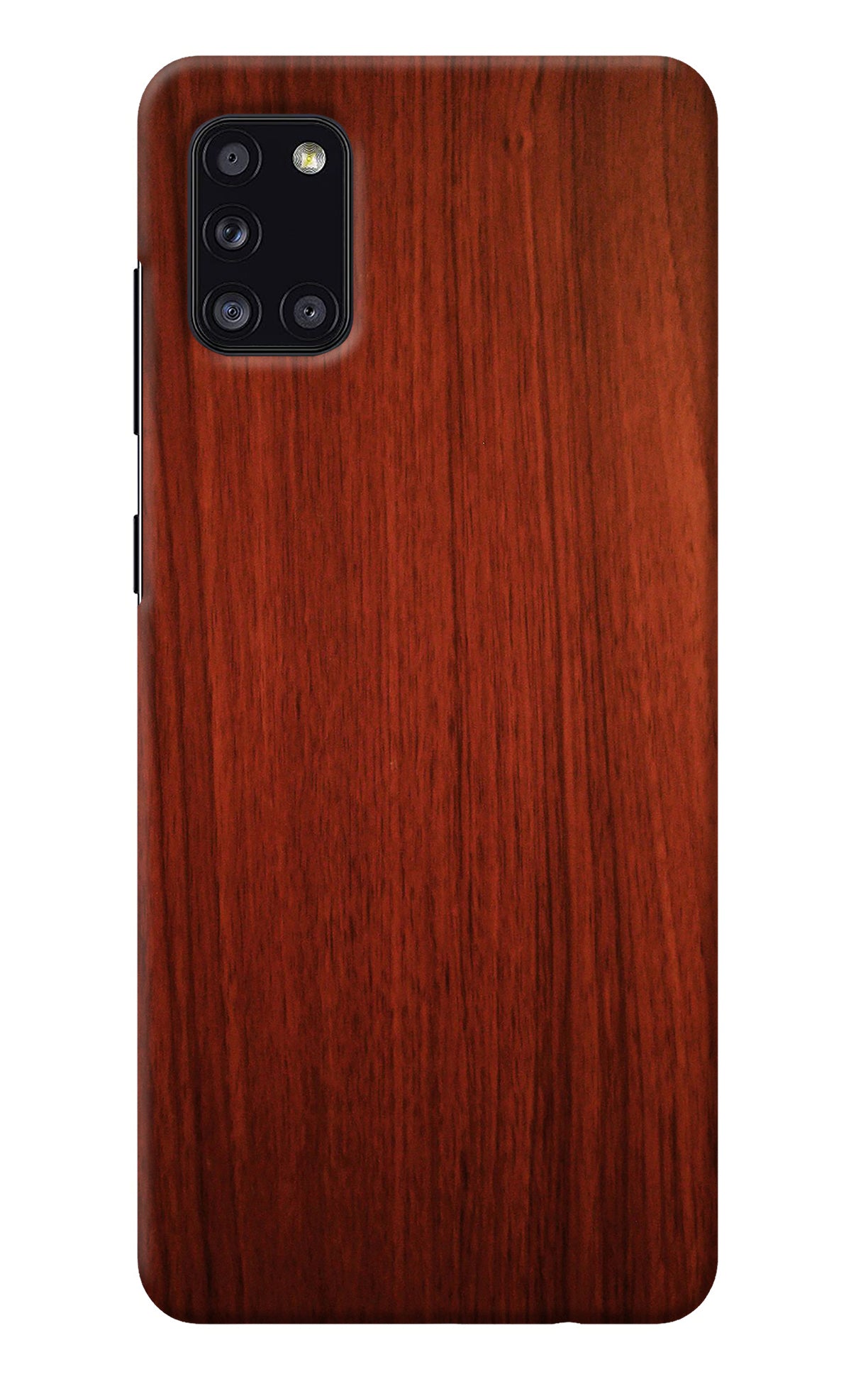 Wooden Plain Pattern Samsung A31 Back Cover