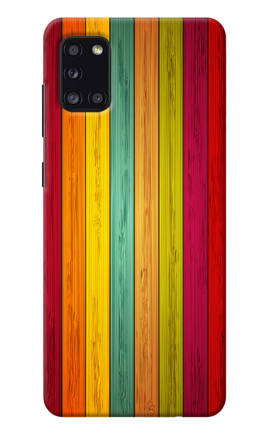 Multicolor Wooden Samsung A31 Back Cover