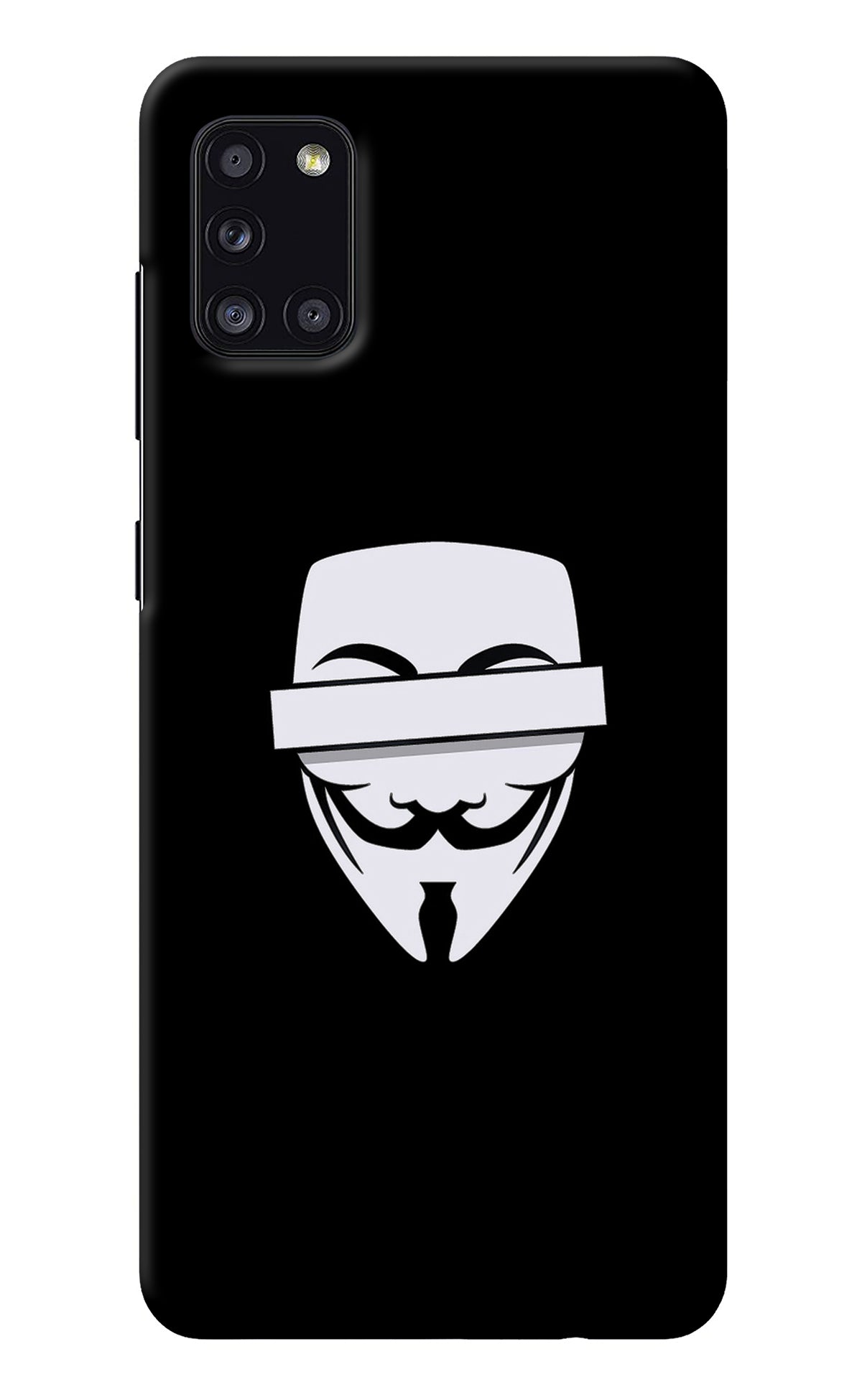 Anonymous Face Samsung A31 Back Cover