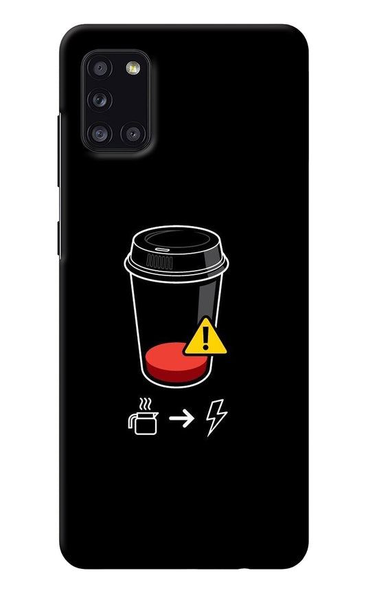Coffee Samsung A31 Back Cover