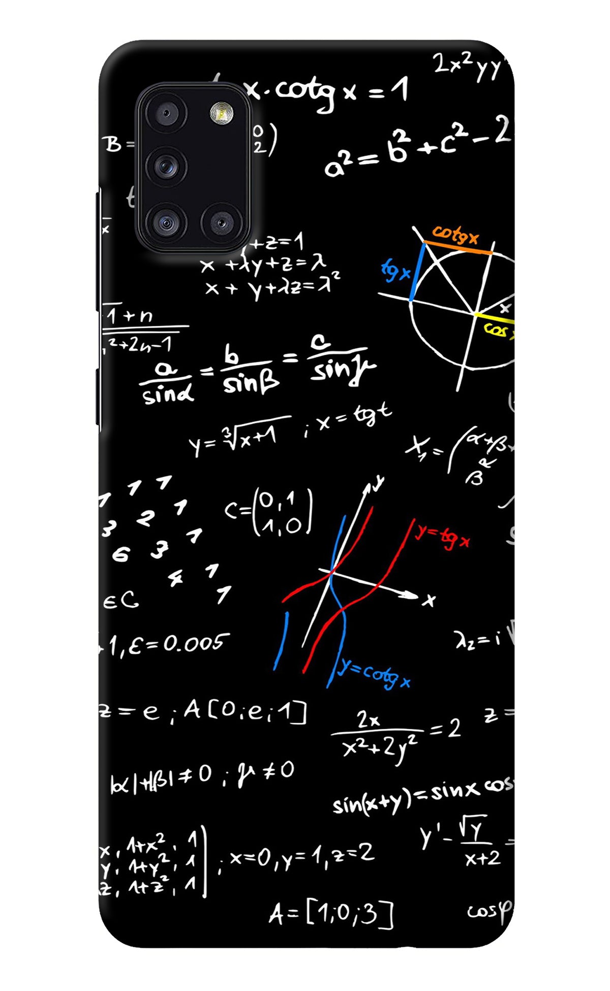 Mathematics Formula Samsung A31 Back Cover