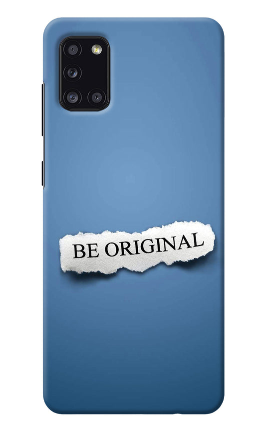 Be Original Samsung A31 Back Cover