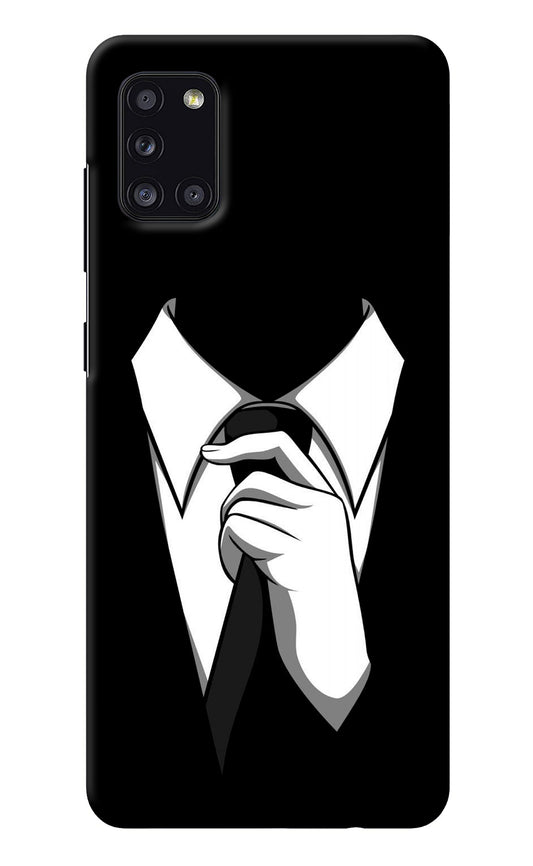 Black Tie Samsung A31 Back Cover