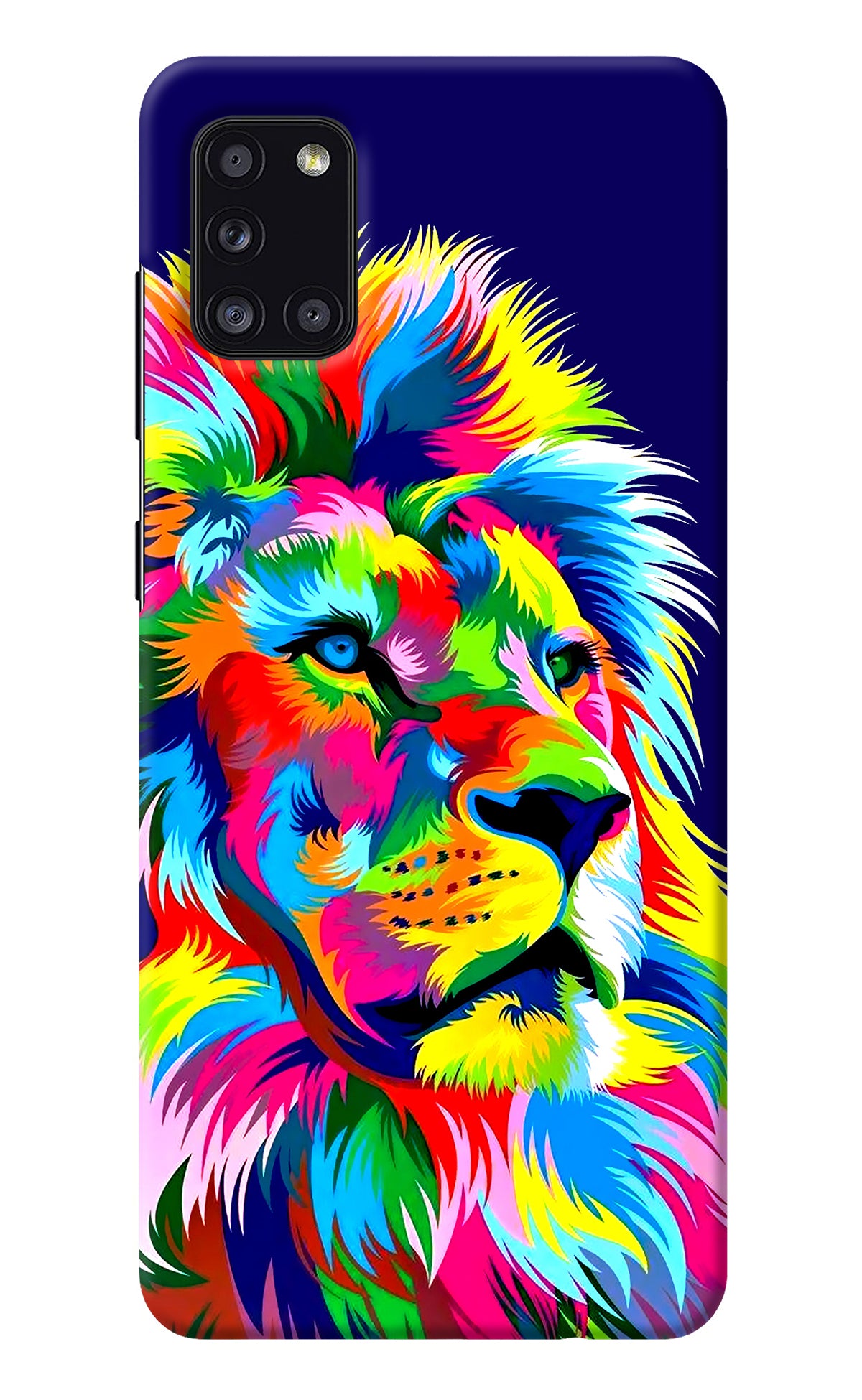 Vector Art Lion Samsung A31 Back Cover