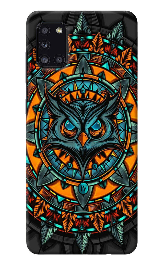 Angry Owl Art Samsung A31 Back Cover