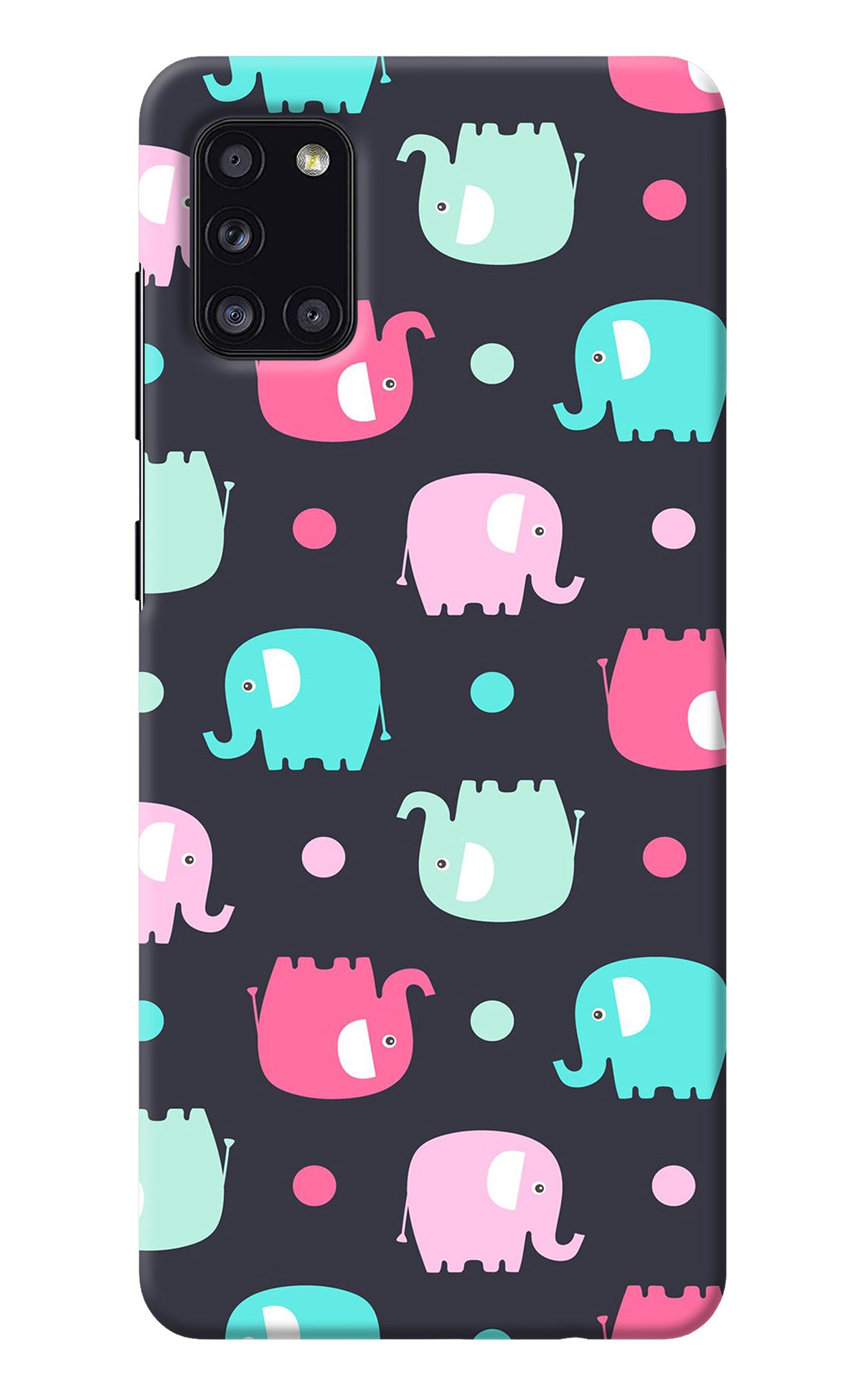 Elephants Samsung A31 Back Cover