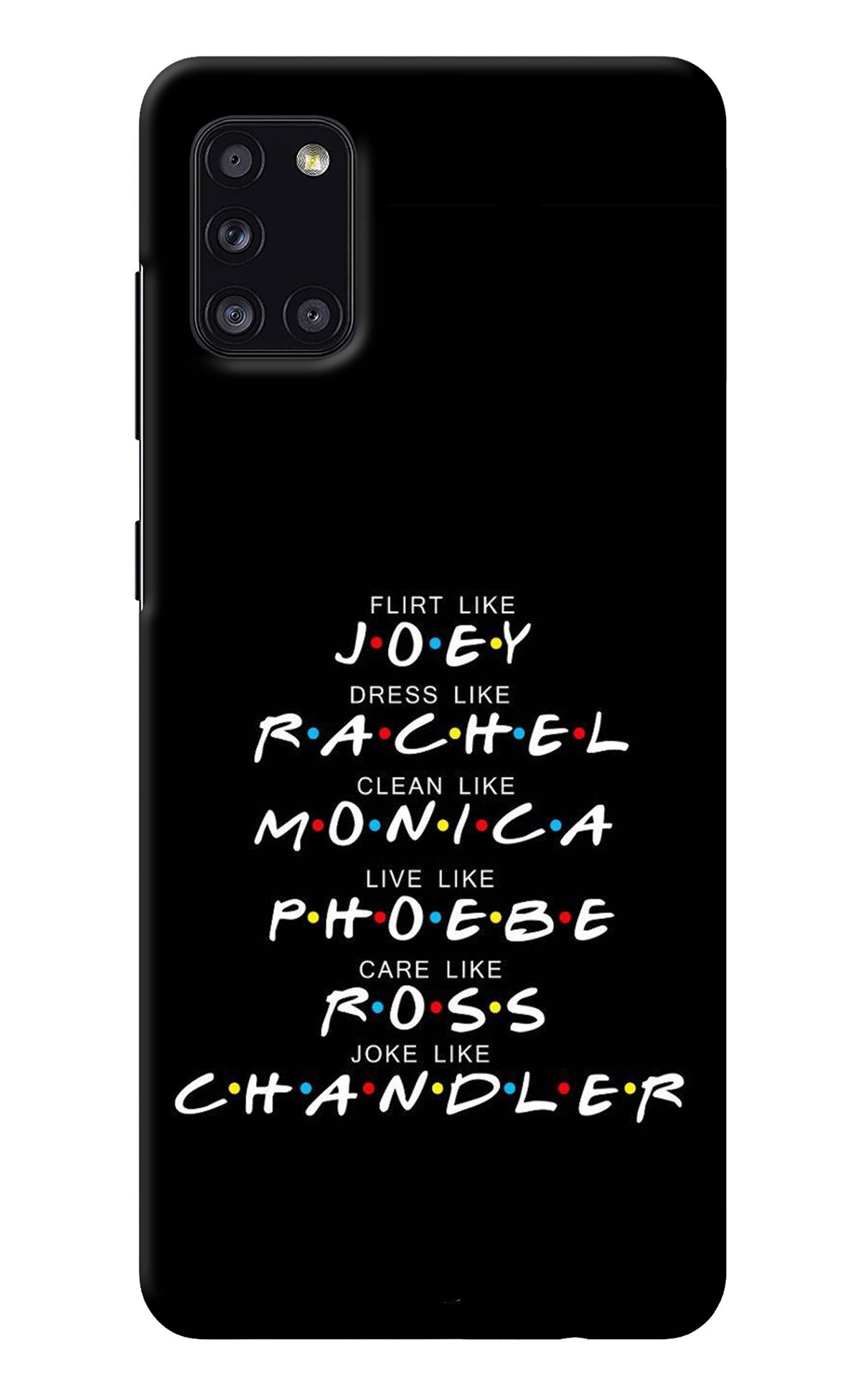 FRIENDS Character Samsung A31 Back Cover