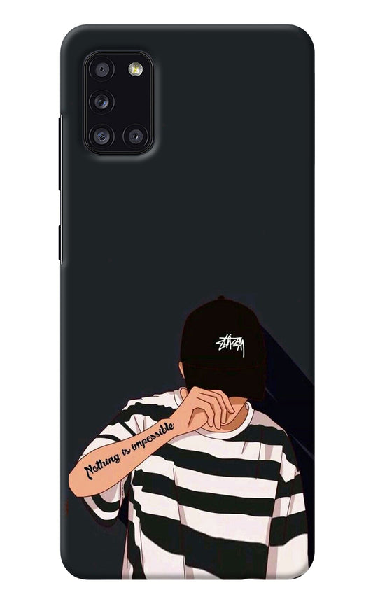 Aesthetic Boy Samsung A31 Back Cover