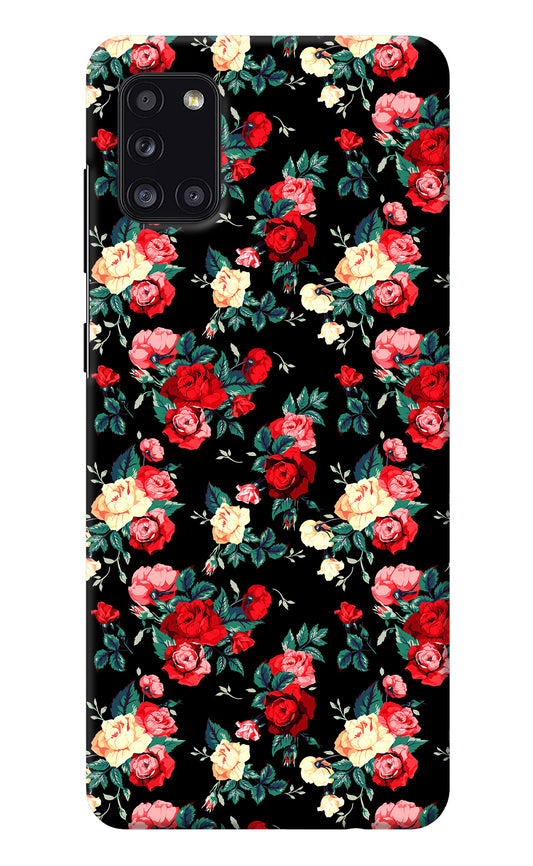 Rose Pattern Samsung A31 Back Cover