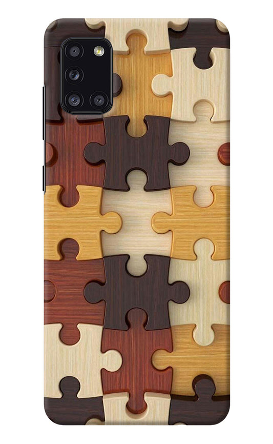 Wooden Puzzle Samsung A31 Back Cover