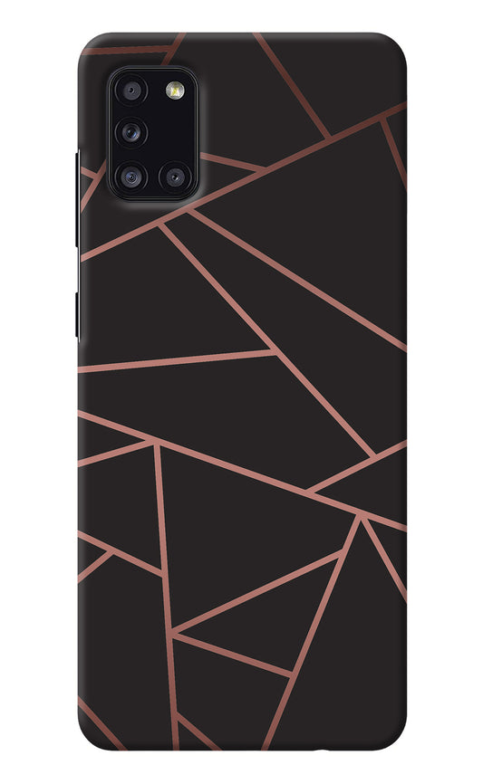 Geometric Pattern Samsung A31 Back Cover