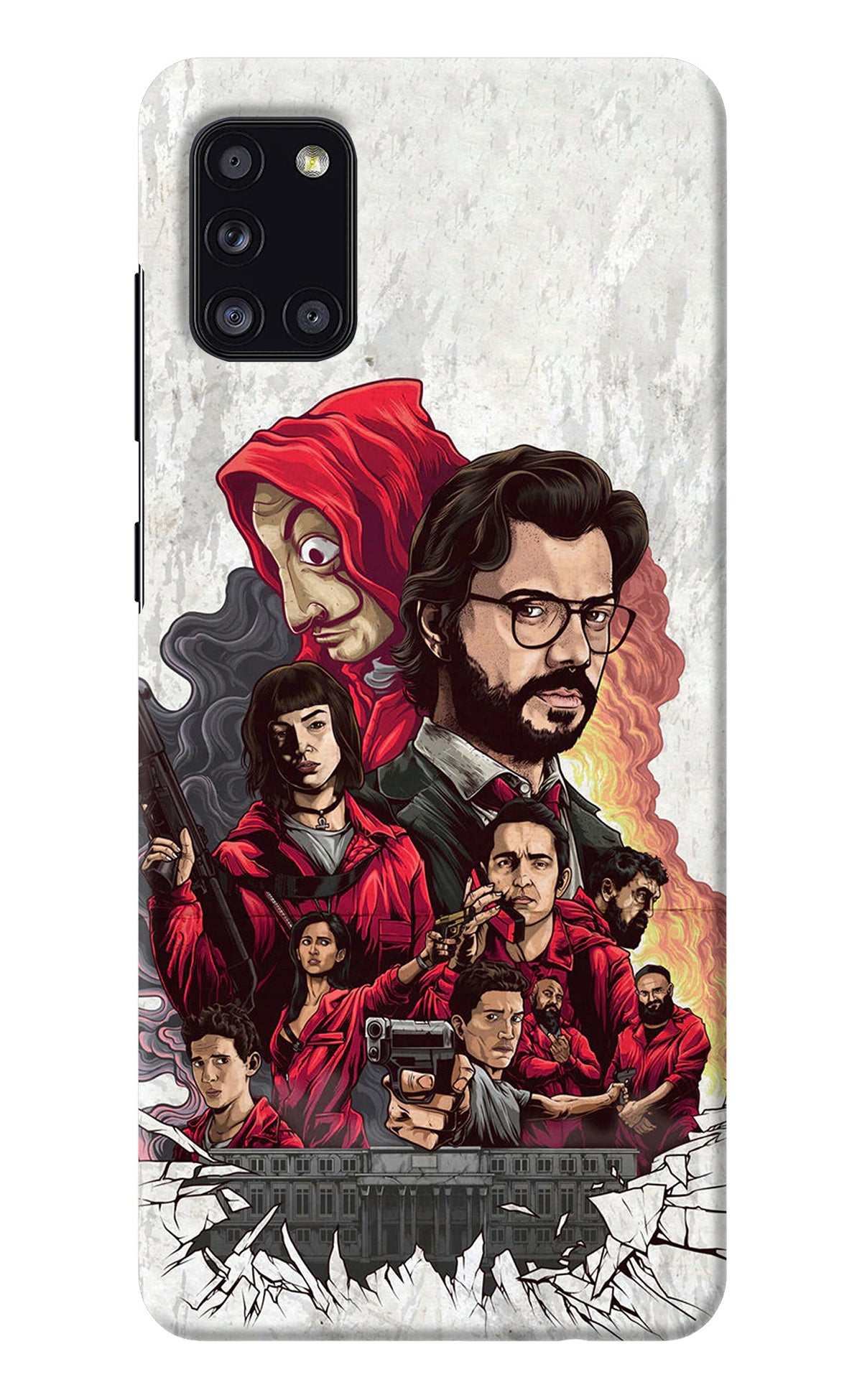 Money Heist Artwork Samsung A31 Back Cover