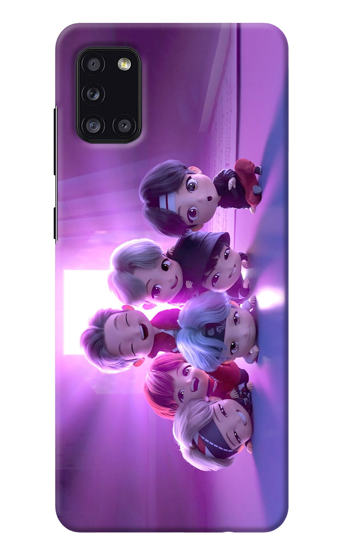 BTS Chibi Samsung A31 Back Cover