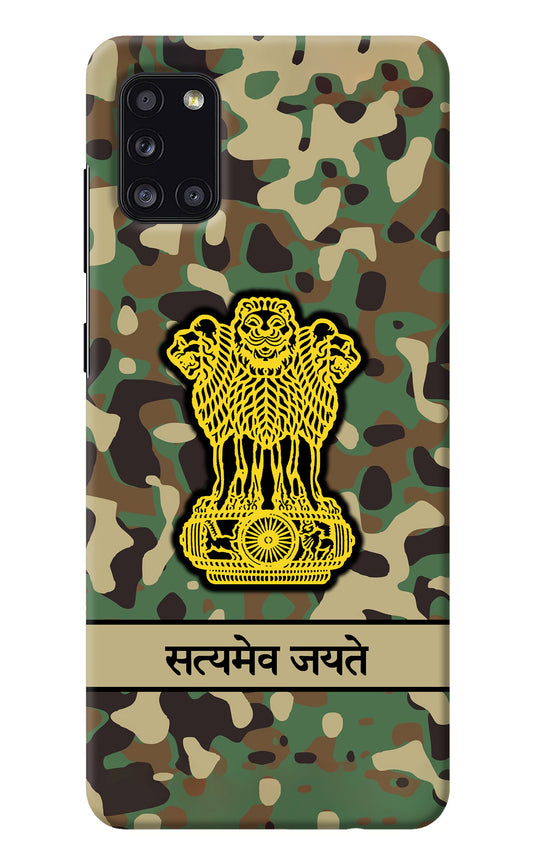 Satyamev Jayate Army Samsung A31 Back Cover